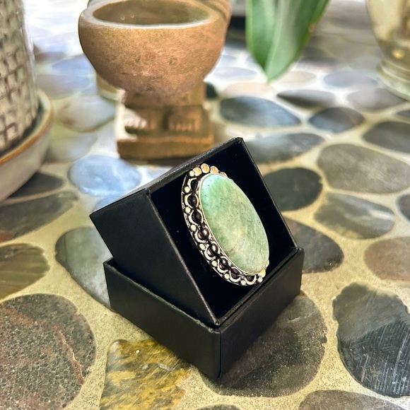 Amazonite Sterling Silver Ring - Picture 4 of 9